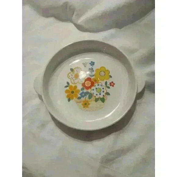 VINTAGE VERSATONE CRAZY QUILT SERVING DISH - Picture 1 of 3